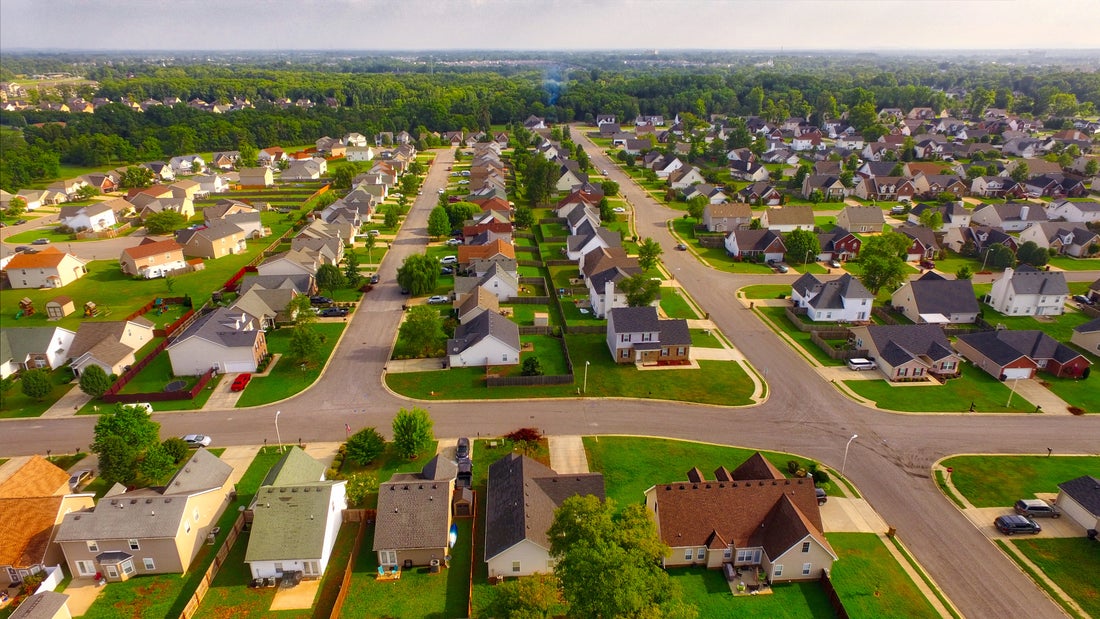 Suburban Homes a view of a city